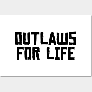 Red Dead Redemption 2 Outlaws For Life Black Posters and Art
